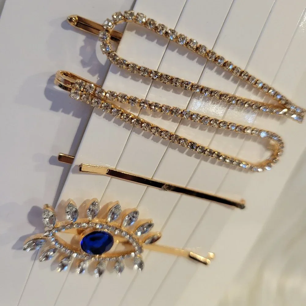 Forever 21 Set of 4 Evil Eye Themed Bobby Pins